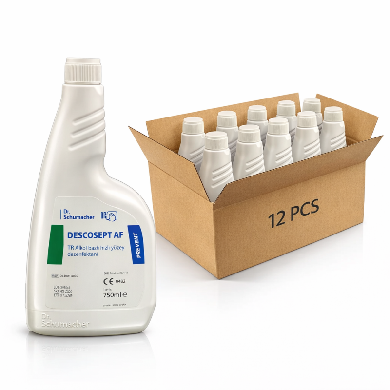 Dr Schumacher Descosept AF, Kullanıma Hazır Hızlı Yüzey Dezenfektanı, 750 ml 12 ADET