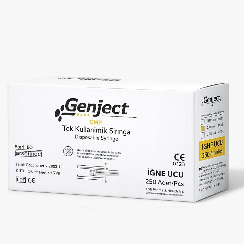 GENJECT 40 mm Kısa Dental Enjektör 2cc 250 Adet