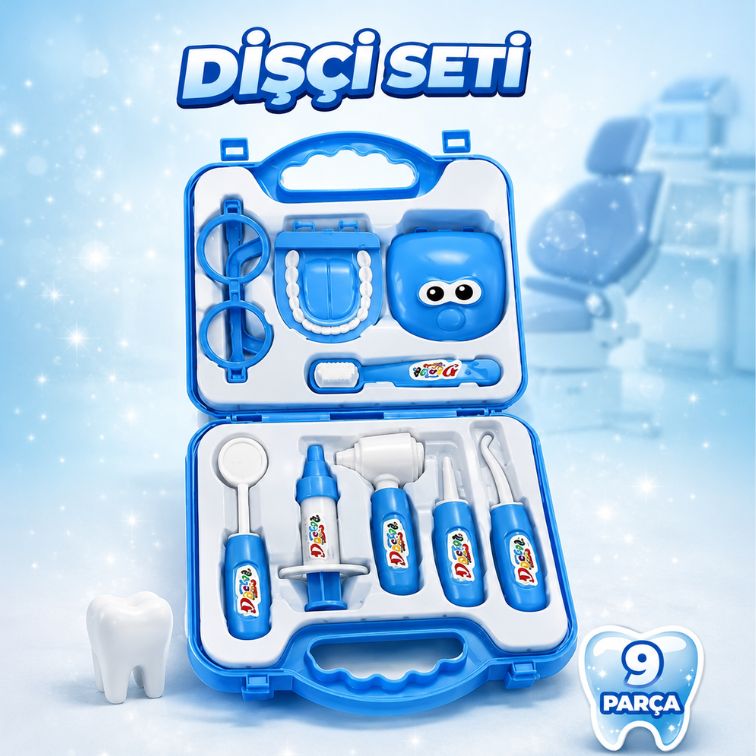 Oyuncak Diş Doktoru Seti Dişçi (Çocuklar İçin)