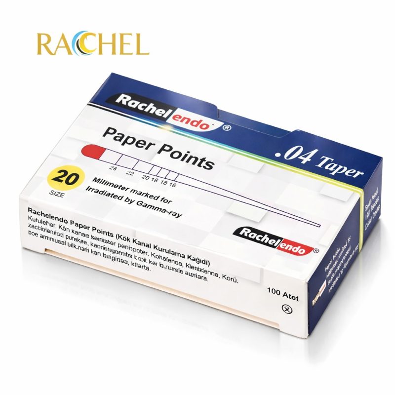 Rachel Açılı Paper Points 04 – Taperli absorbent Paper Points