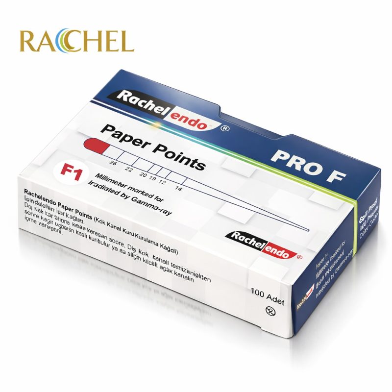 Rachel Açılı Paper Points F – Taperli absorbent Paper Points F