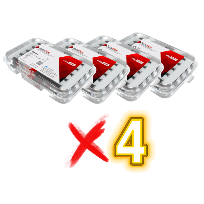RubyFlow Flowable Kompozit Akışkan Kompozit Dolgu Materyali (4 Adet X4lü)