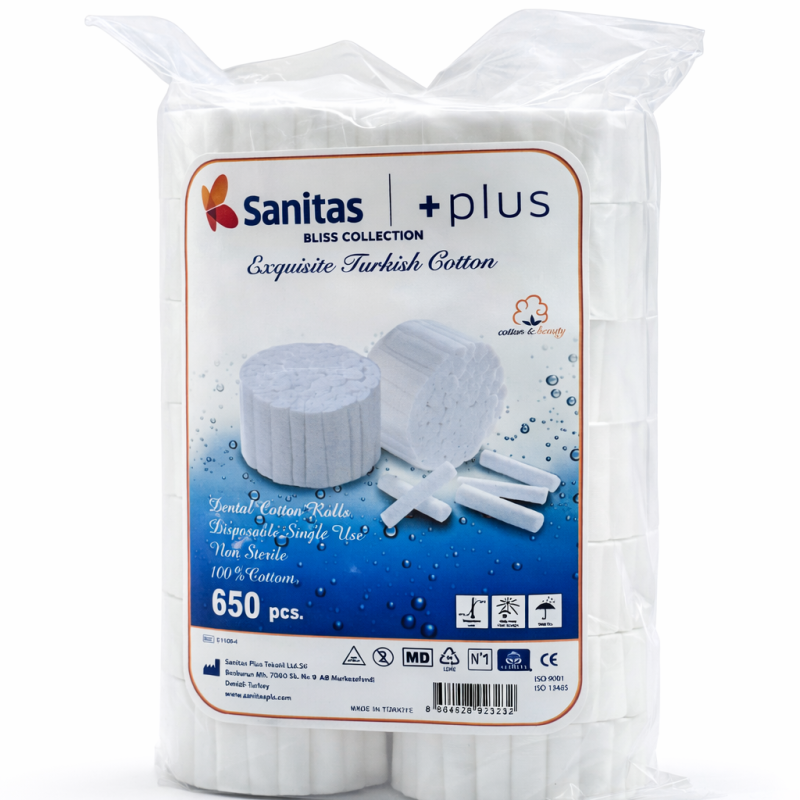 Sanitas Plus Dental Rulo Pamuk Dental 1 Numara inci 650 adet