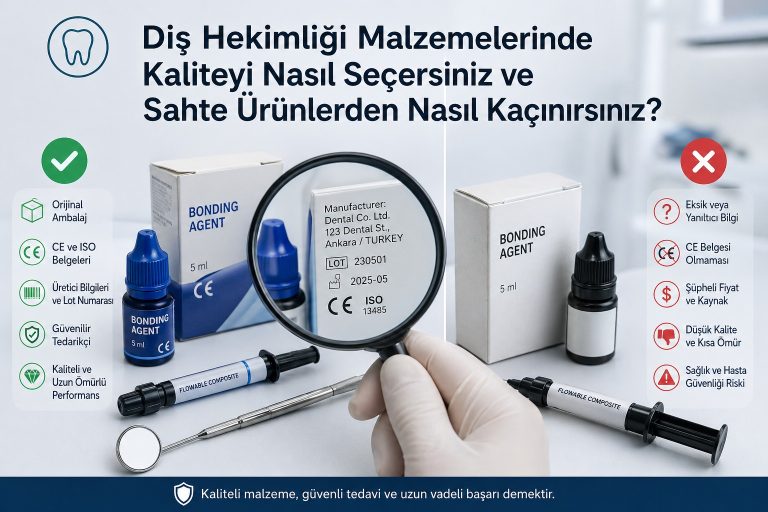 🦷 Diş Hekimliği Malzemelerinde Kaliteyi Nasıl Seçersiniz ve Sahte Ürünlerden Nasıl Kaçınırsınız
