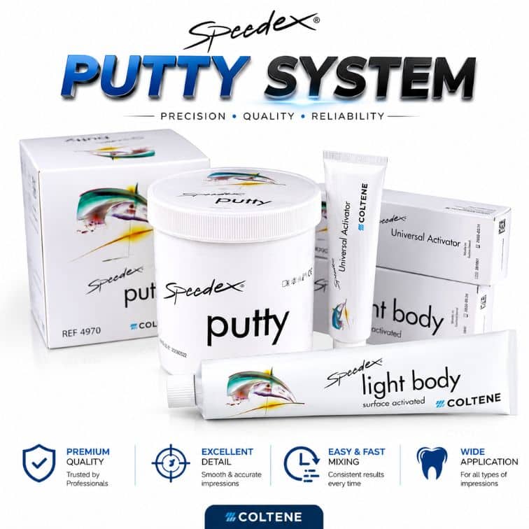 Coltene Speedex Takım (Putty 910 ml + Light Body 140 ml + Activator 60 ml)