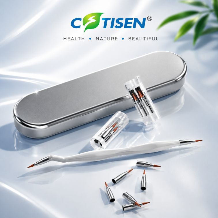 Cotisen Kompozit Şekillendirme Fırçası (Değiştirilebilir Uçlu – Profesyonel Sculpting Brush)