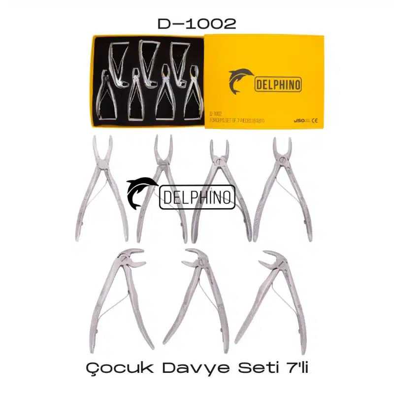 DELPHİNO Çocuk Davye Seti 7'li