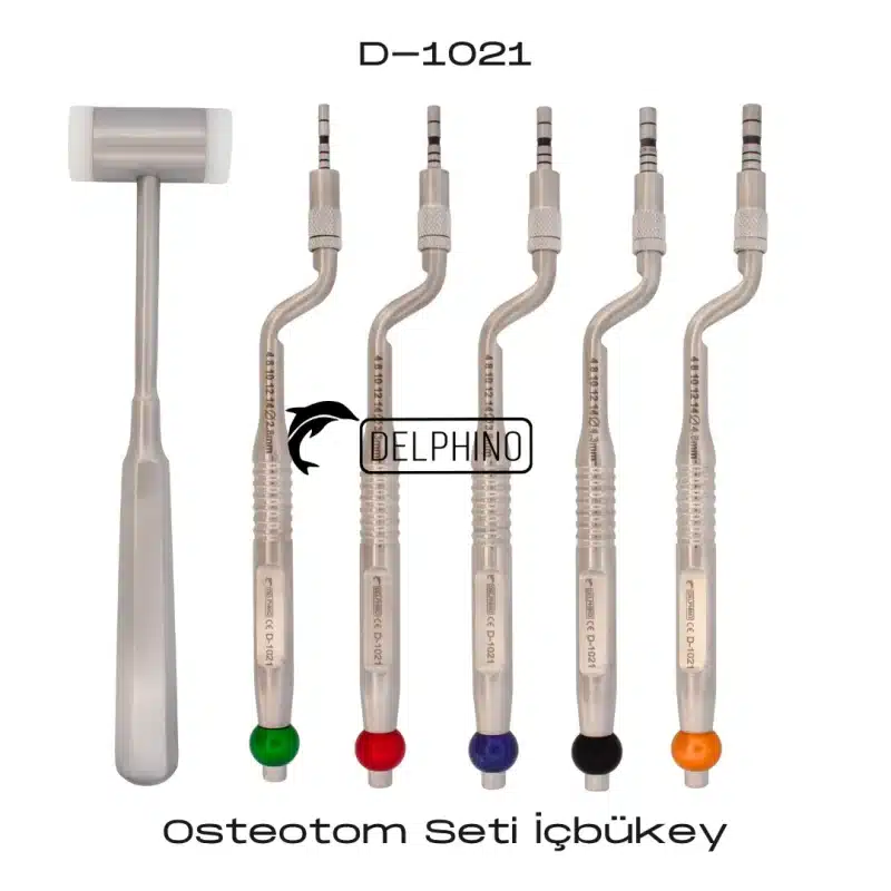DELPHİNO Osteotom Seti İçbükey