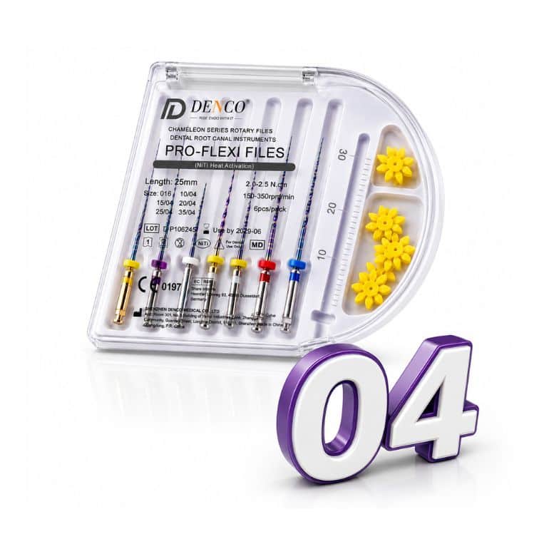 Denco Pro Flexi File Gold Blue Kit 04 – Döner Kanal Eğesi Seti