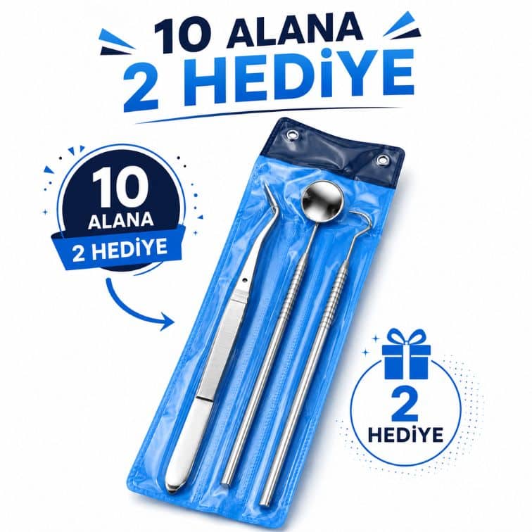 Dental Muayene Seti 10 Alana 2 Hediye