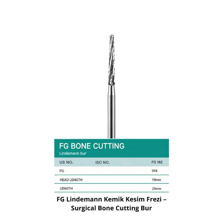 FG Lindemann Kemik Kesim Frezi – Surgical Bone Cutting Bur
