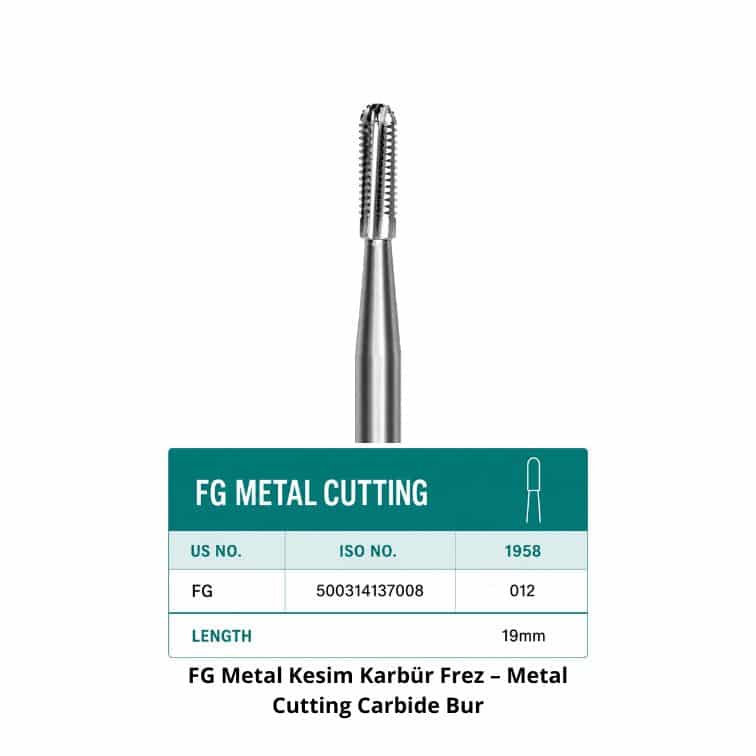 FG Metal Kesim Karbür Frez – Metal Cutting Carbide Bur