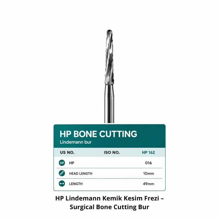 HP Lindemann Kemik Kesim Frezi – Surgical Bone Cutting Bur