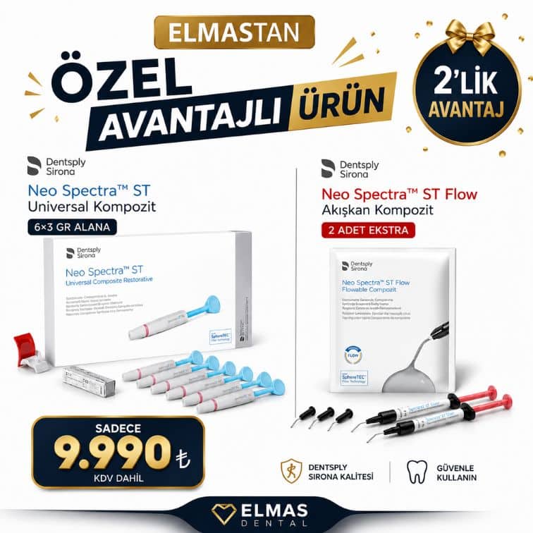Neo Spectra™ ST Universal Kompozit 6×3 GR + Neo Spectra™ ST Flow Akışkan Kompozit (2 Adet) | Avantaj Paketi