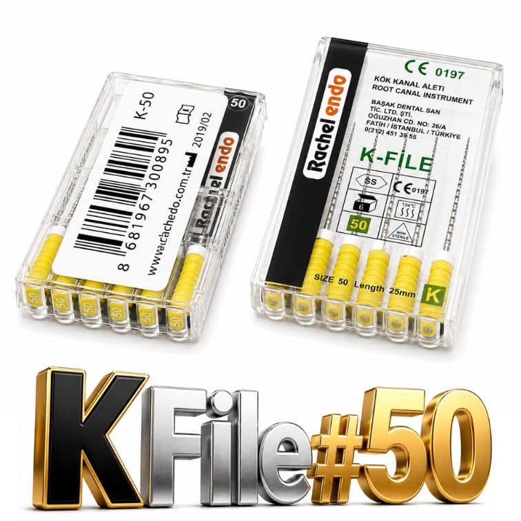 Rachel K-H Files Kanal Eğesi – Manuel Büyük Numaralar Endodontik Eğe