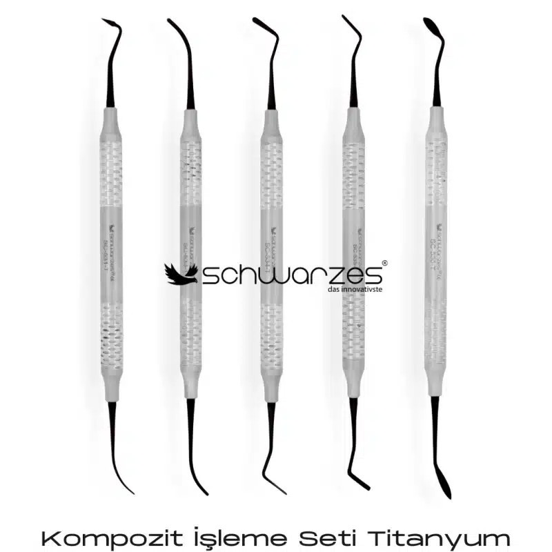 SCHWARZES Kompozit İşleme Seti Titanyum