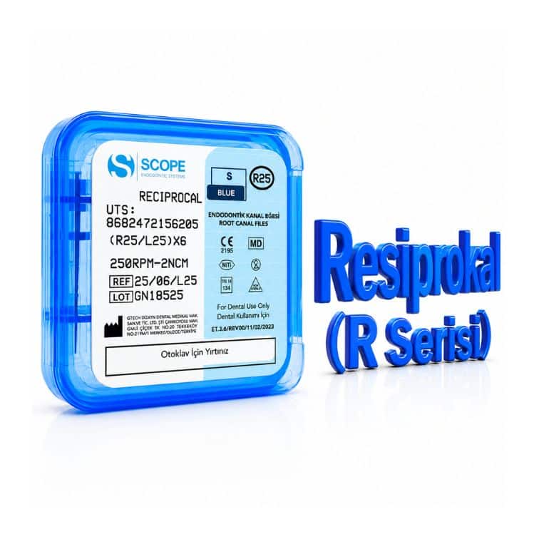 SCOPE ENDO W Gold Reciproc Resiprokal Kanal Eğesi 25 mm (R Serisi)