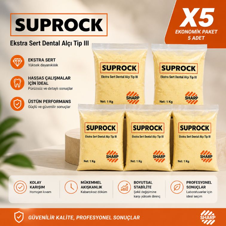 SHARP SUPROCK TİP 3 SERT ALÇI (SARI)