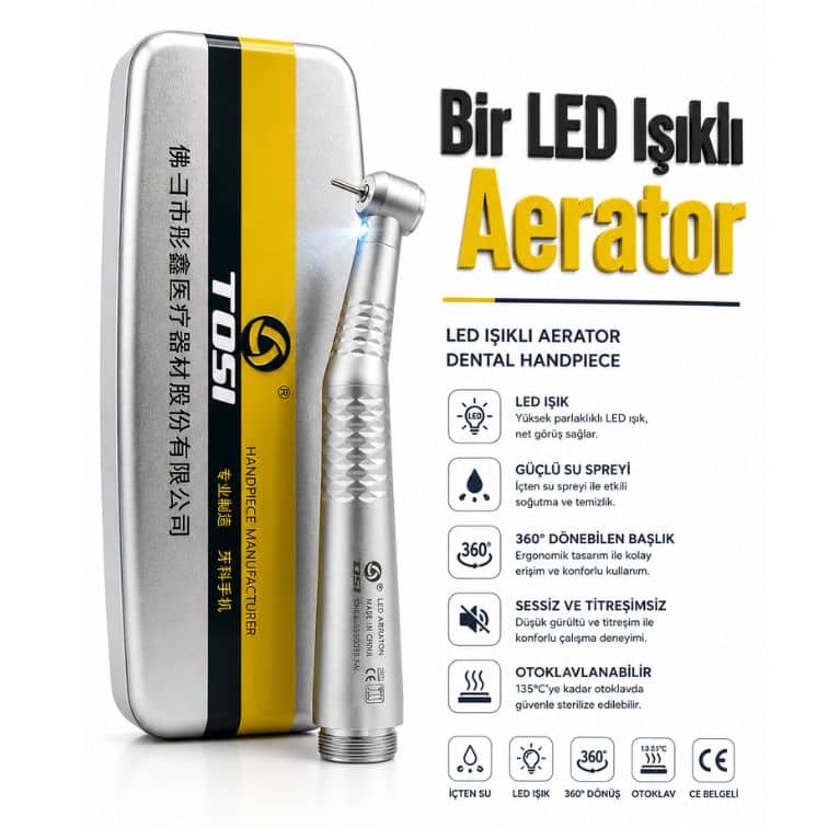 Tosi tork ışıklı Aeratör 1 LED (2 Çıkışlı 4 Çıkışlı)