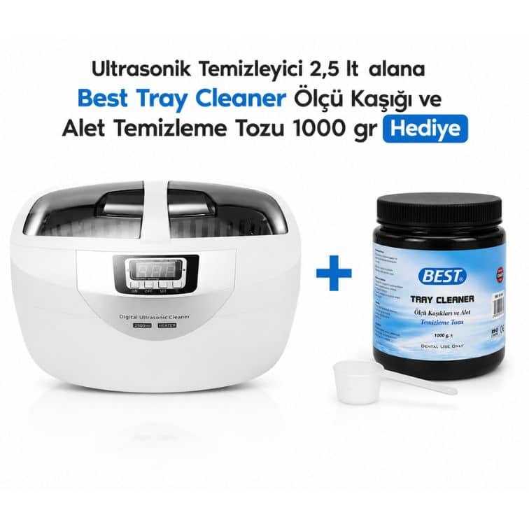 Ultrasonik Temizleyici 2,5 LT + Best Tray Cleaner Hediye