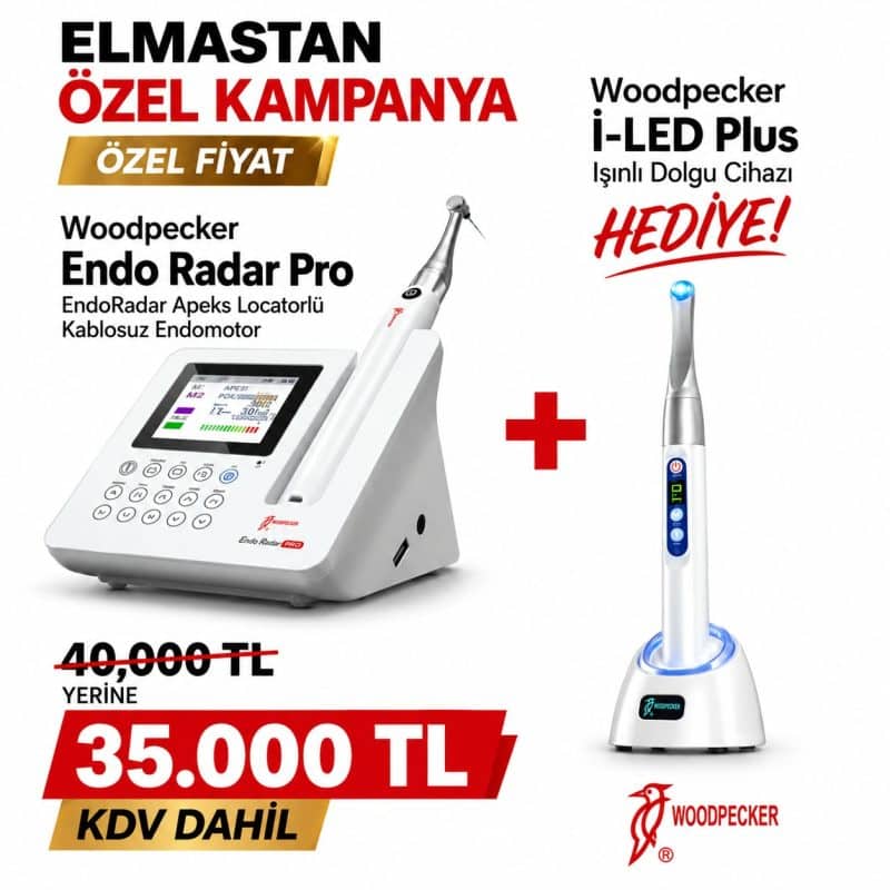 Woodpecker Endo Radar Pro + i LED Plus Işıklı Dolgu Cihazı HEDİYE!