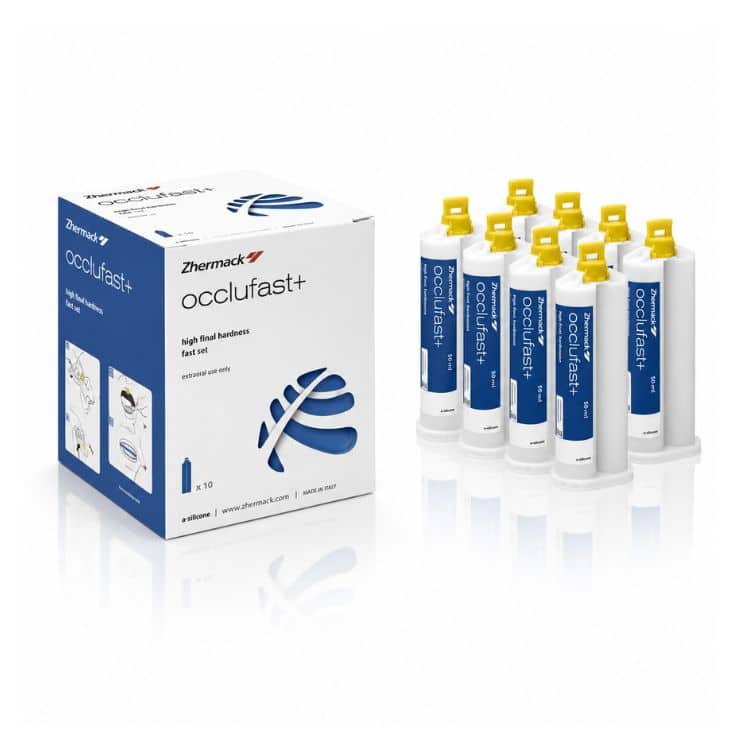 Zhermack Occlufast Kapanış Silikonu (8 × 50 ml Kartuş)