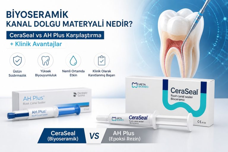🦷 Biyoseramik Kanal Dolgu Materyali Nedir? (CeraSeal vs AH Plus Karşılaştırma + Klinik Avantajlar)