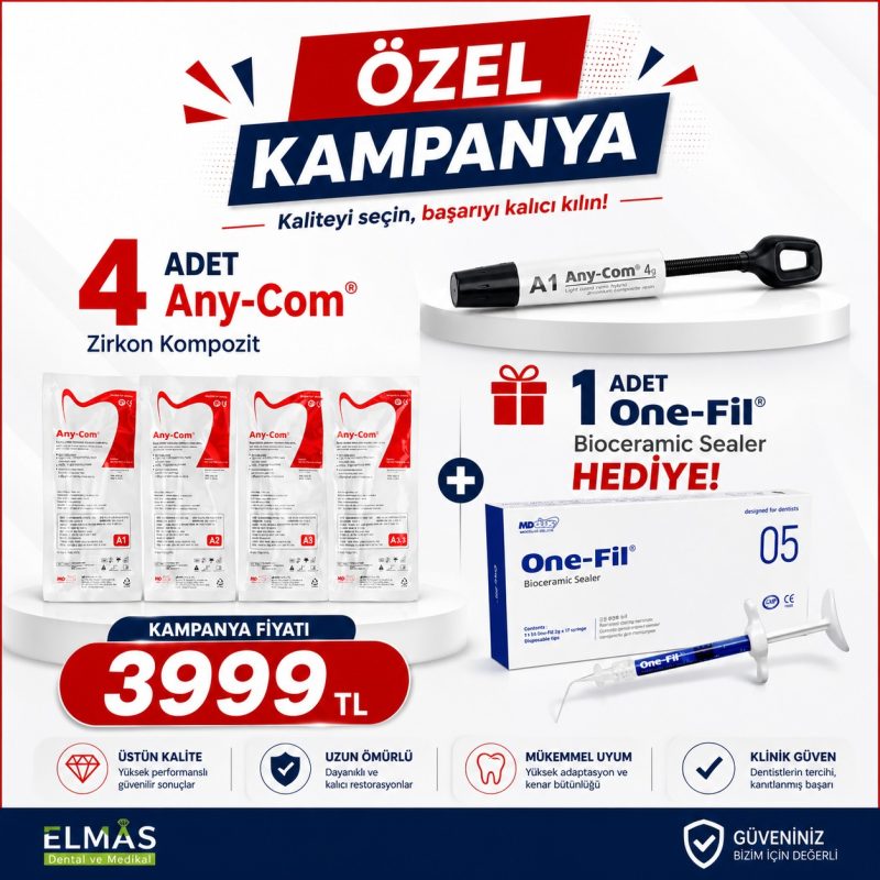 🦷 Özel Diş Hekimliği Kampanyası Any-Com Zirkon Kompozit + One-Fil Bioceramic Sealer