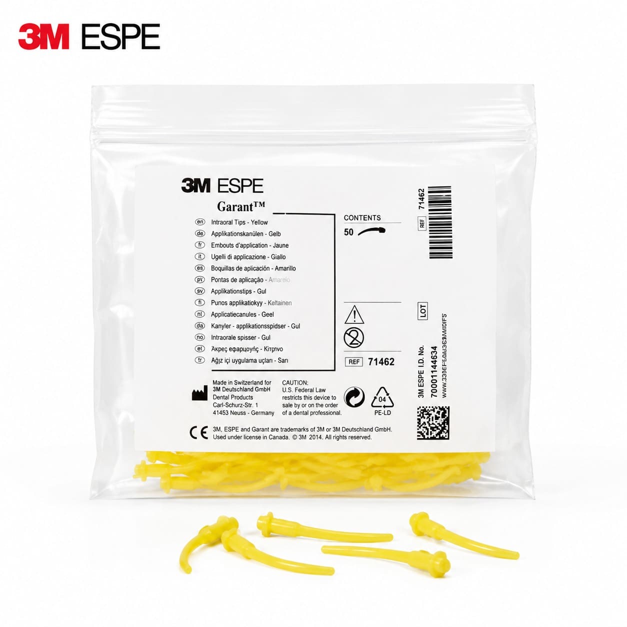 3M ESPE Garant™ Ağız İçi Uygulama Ucu (Sarı) - 50 Adet