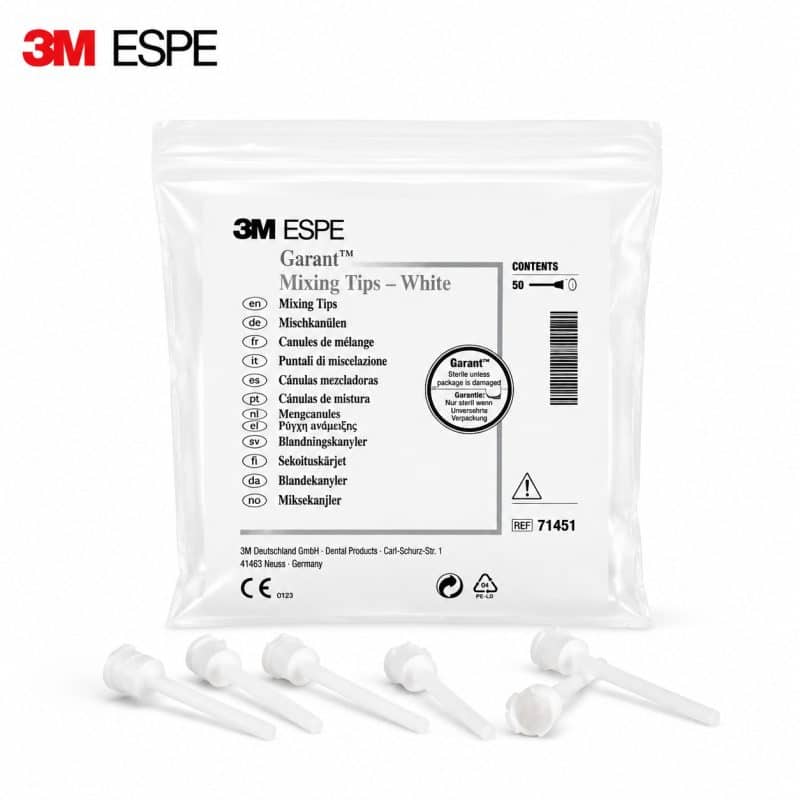 3M ESPE Garant™ Karıştırma Ucu (Beyaz) – 50 Adet
