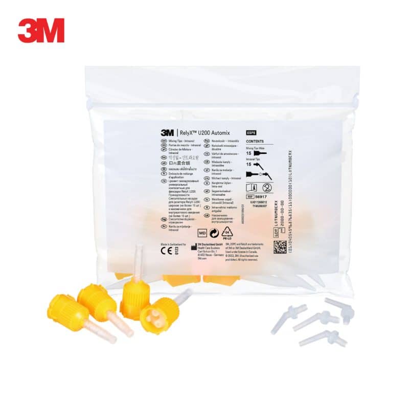 3M RelyX U200 Automix Başlıkları 56917 – 15 Geniş Karıştırma Ucu + 15 Ağız İçi Uygulama Ucu