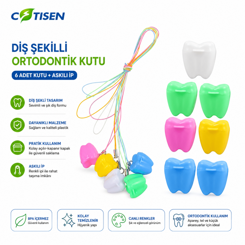 Çocuk Diş Kolyesi (5 Adet)