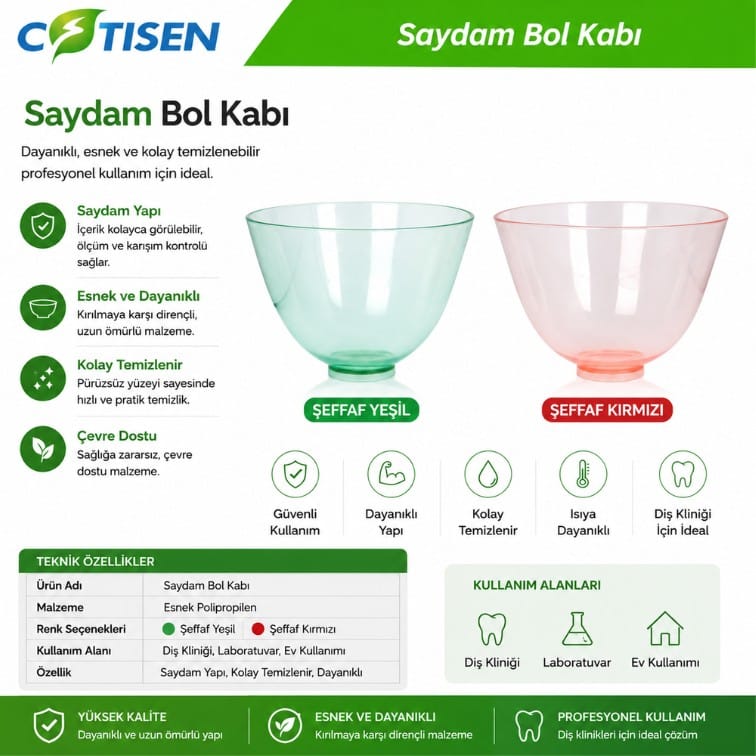 Cotisen Bol Kabı Şeffaf - 1 ADET