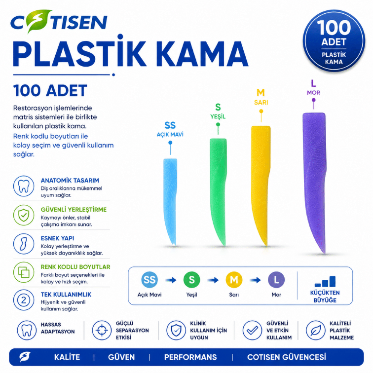 Cotisen Plastik Kama 100 Adet