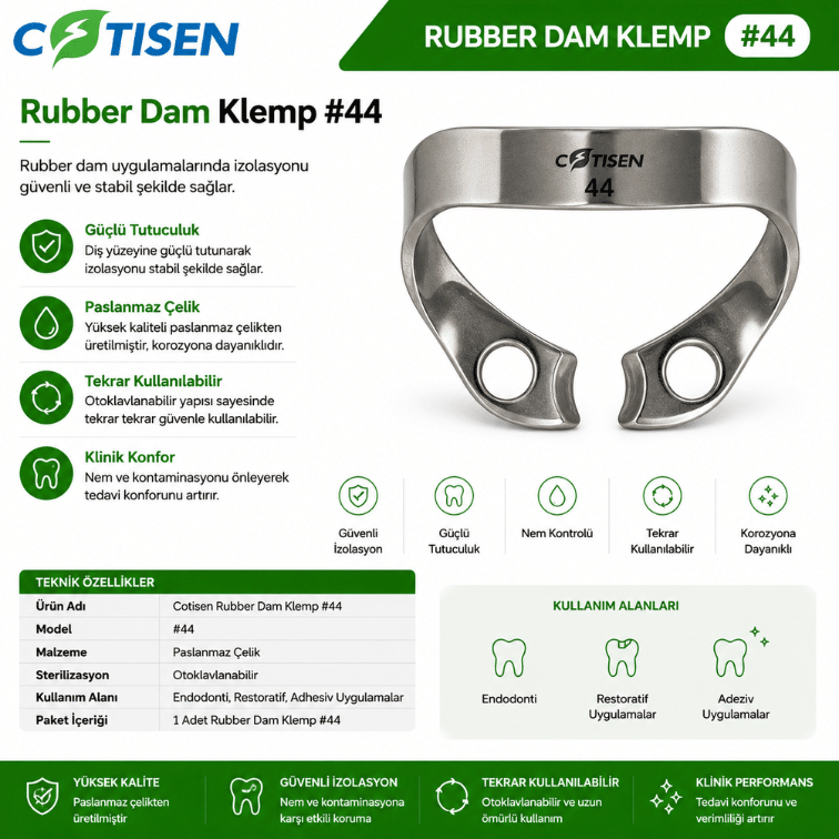 Cotisen Rubber Dam Klemp #44