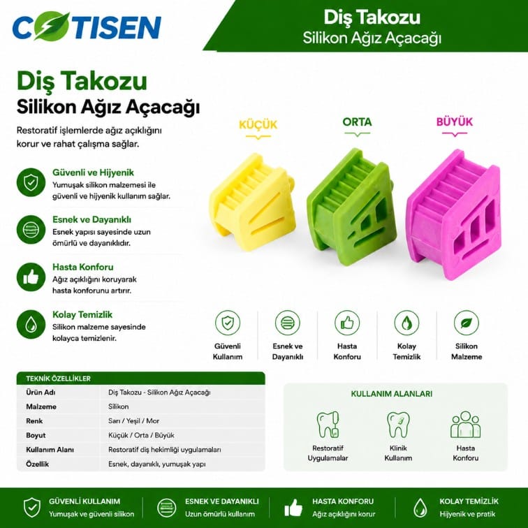 Cotisen Silikon Diş Takozu (Ağız Açacağı) 1 ADET