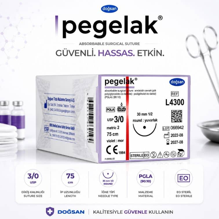 🏷️ DOĞSAN Pegelak® Cerrahi Sütür | REF: L4300