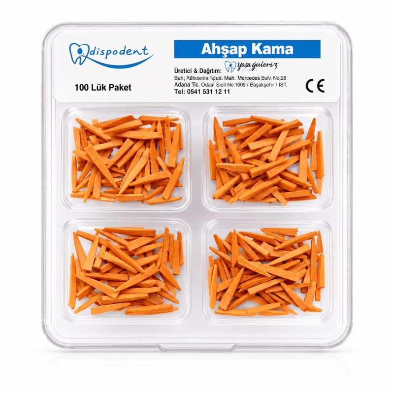 Dispodent Ahşap Kama 100’lük Paket