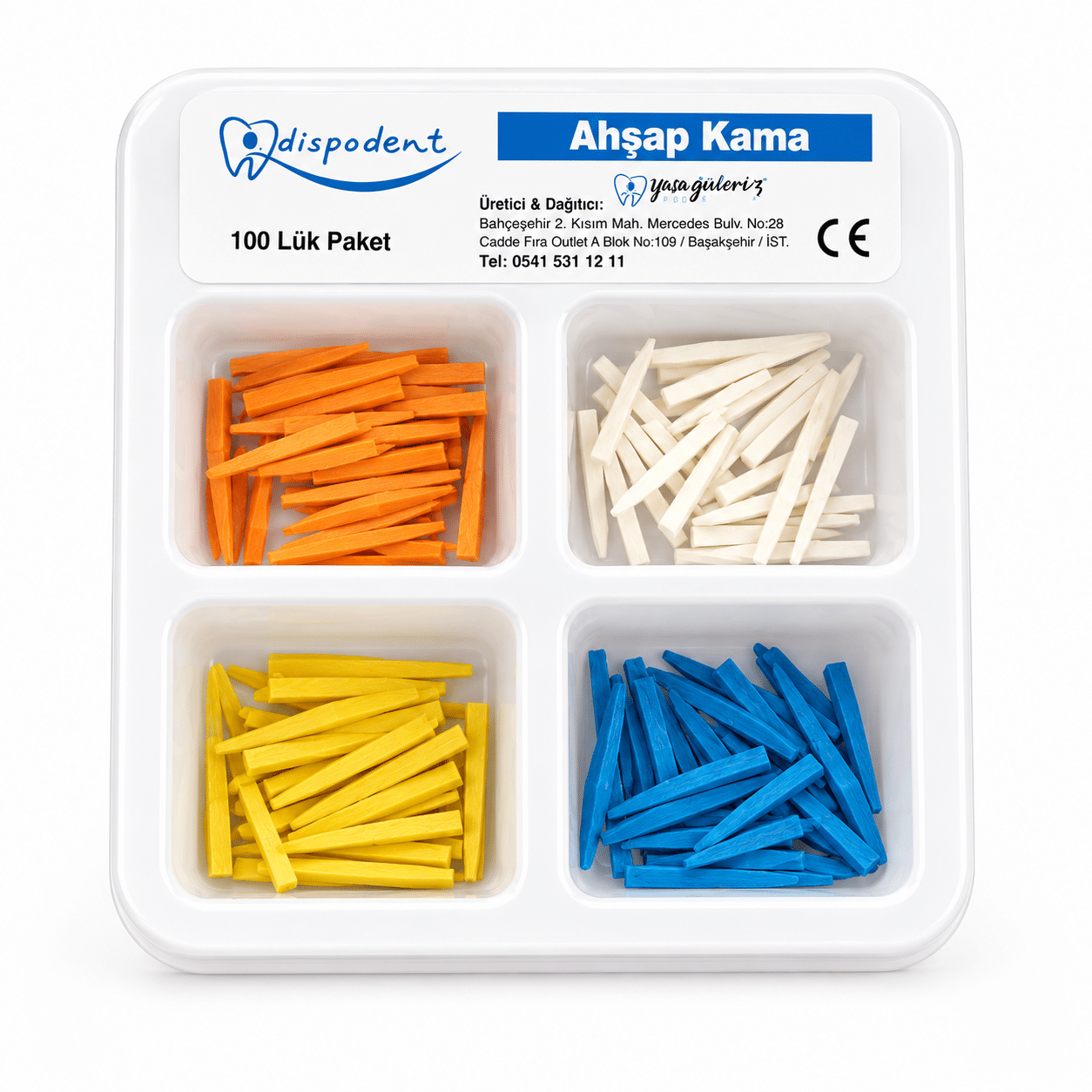 Dispodent Ahşap Kama 100’lük Paket - Görsel 2