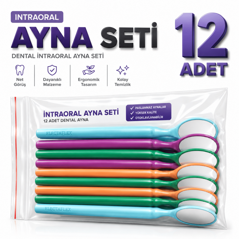 Dispodent İntraoral Ayna Seti 12 Adet
