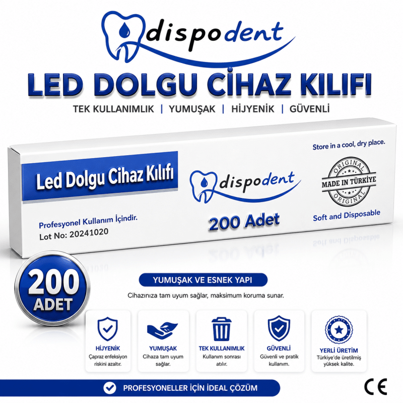 Dispodent LED Dolgu Cihaz Kılıfı – 200 Adet