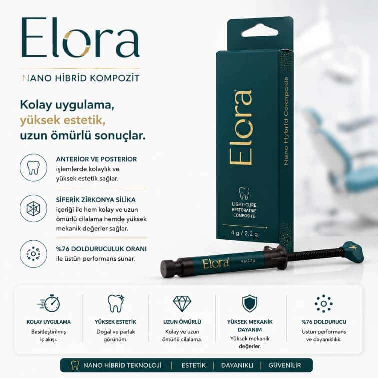 Elora kompozit şırınga 1 adet