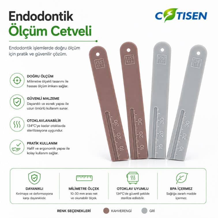 Endodontik Ölçüm Cetveli - Cotisen