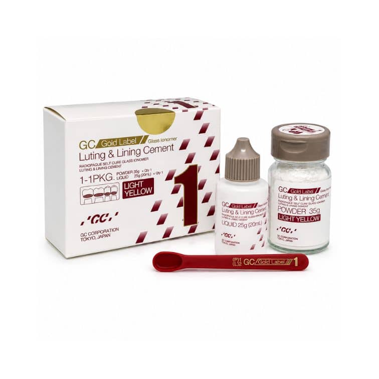 GC Gold Label 1 Luting & Lining Cement – Cam İyonomer Siman