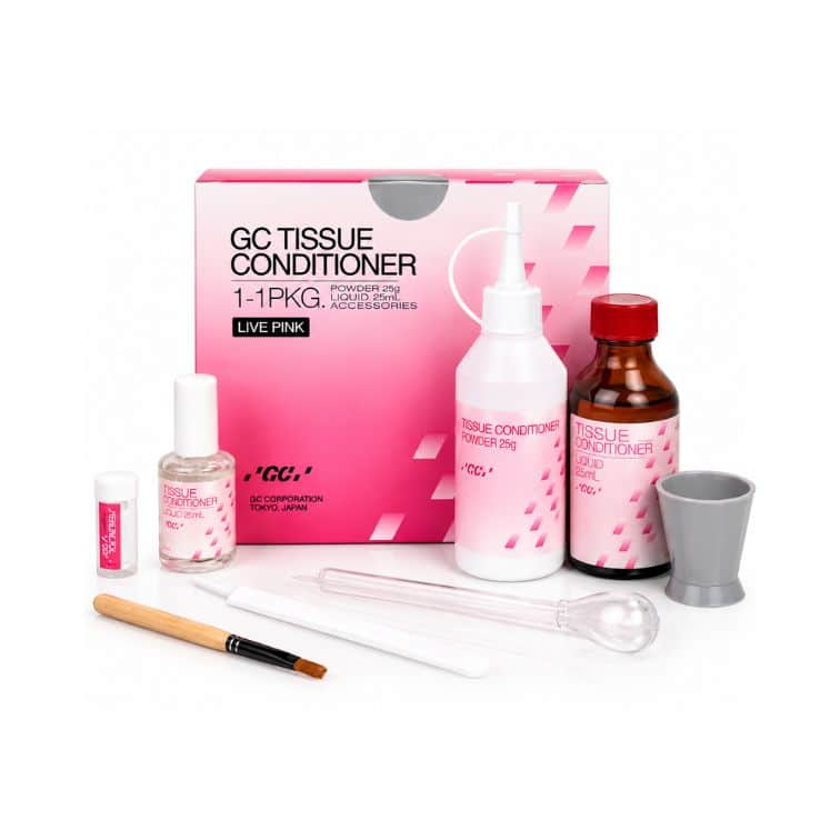 GC Tissue Conditioner Live Pink – Geçici Yumuşak Astar ve Doku Düzenleyici