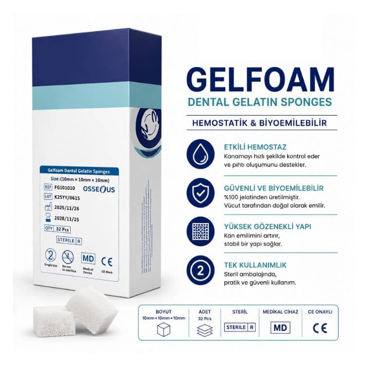 Gelfoam Dental Gelatin Sünger 32 Adet