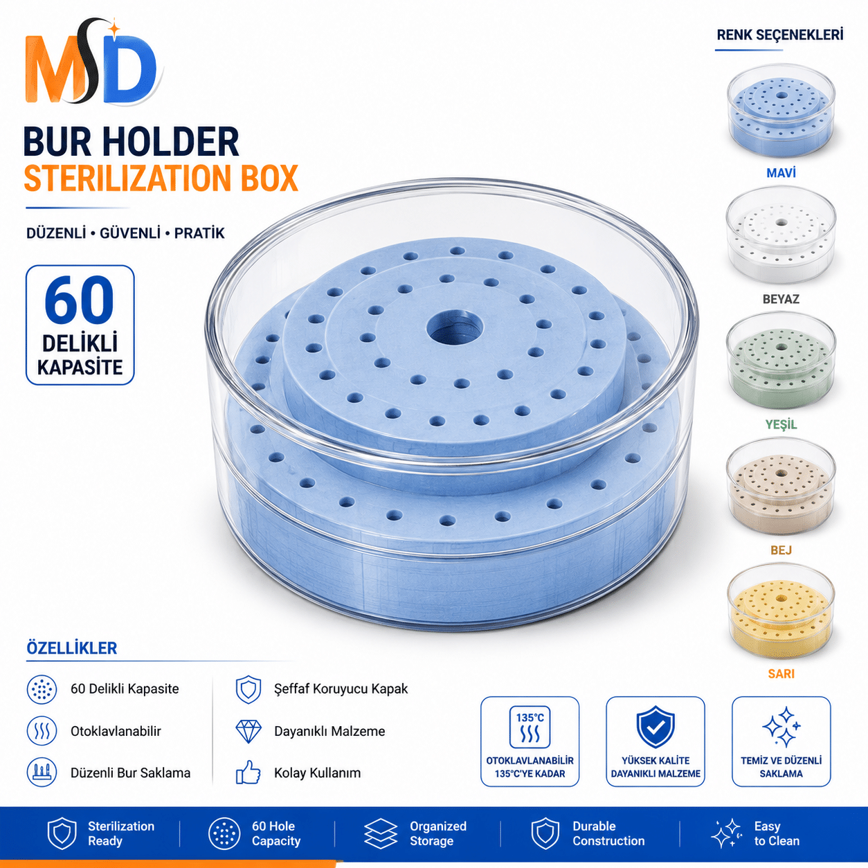 MD Bur Holder 60 Delikli