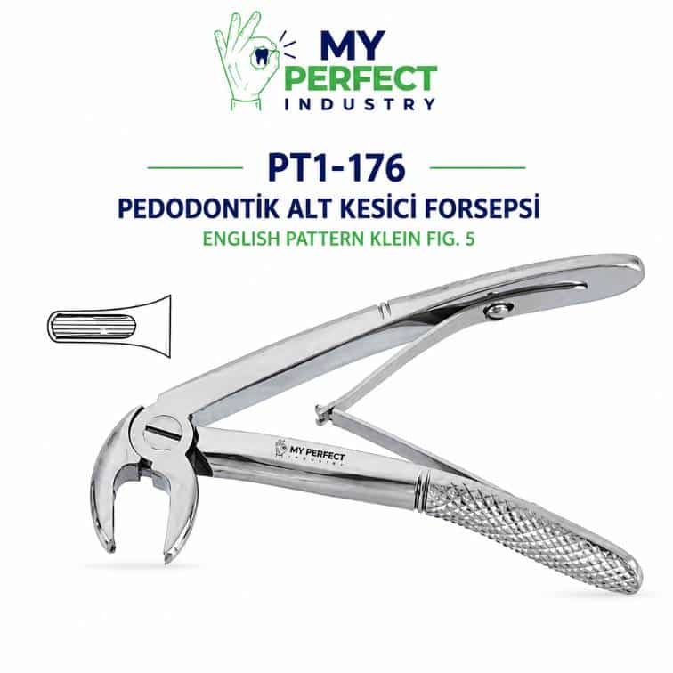 My Perfect Industry PT1-176 English Pattern Klein Pedodontik Alt Kesici Forsepsi