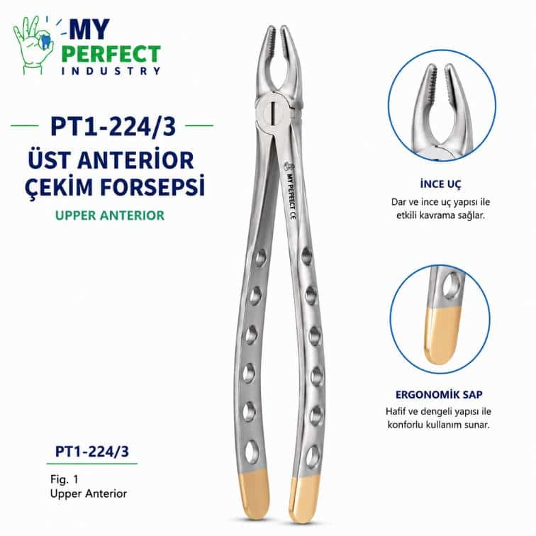 My Perfect Industry PT1-2243 Üst Anterior Çekim Forsepsi My Perfect Industry PT1-2243 Üst Anterior Çekim Forsepsi