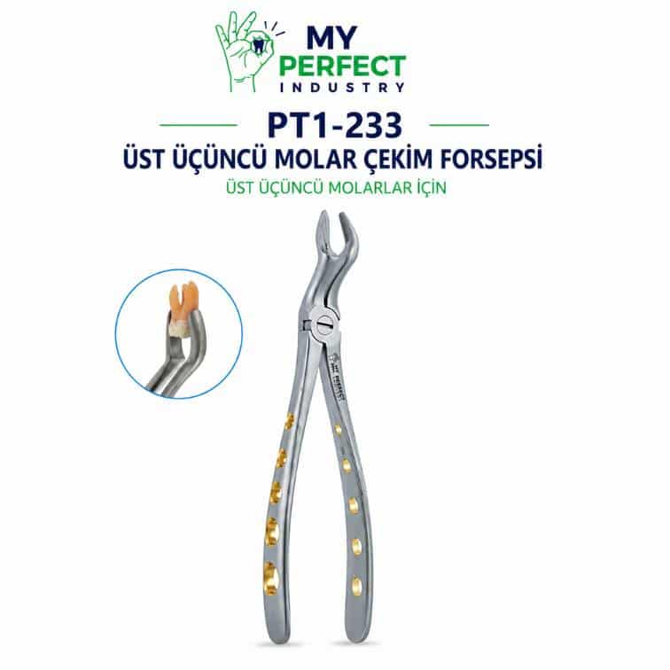 My Perfect Industry PT1-233 Üst Üçüncü Molar Çekim Forsepsi, My Perfect Industry PT1-233 Üst Üçüncü Molar Çekim Forsepsi,